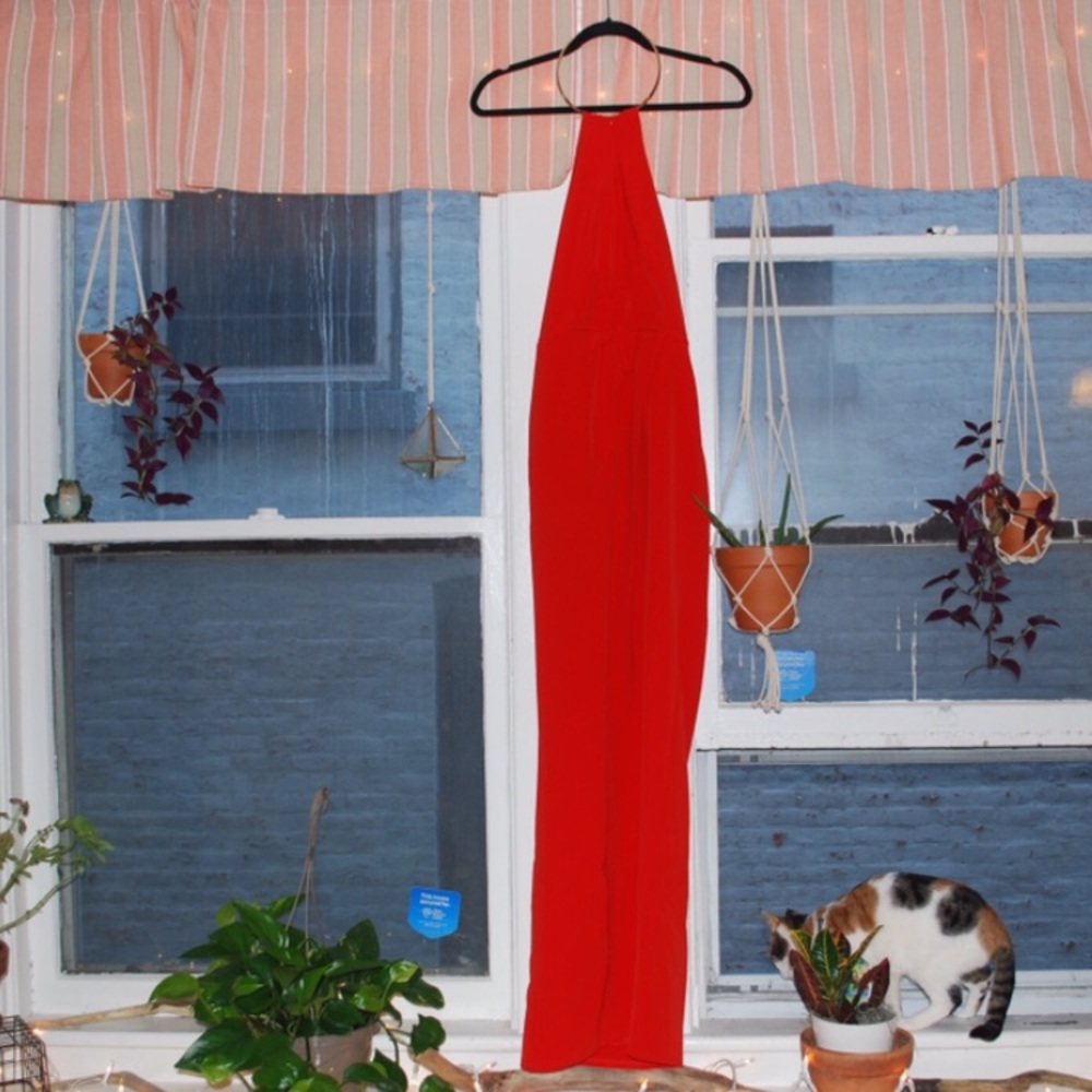 JS Collection Red Floor Length Gown